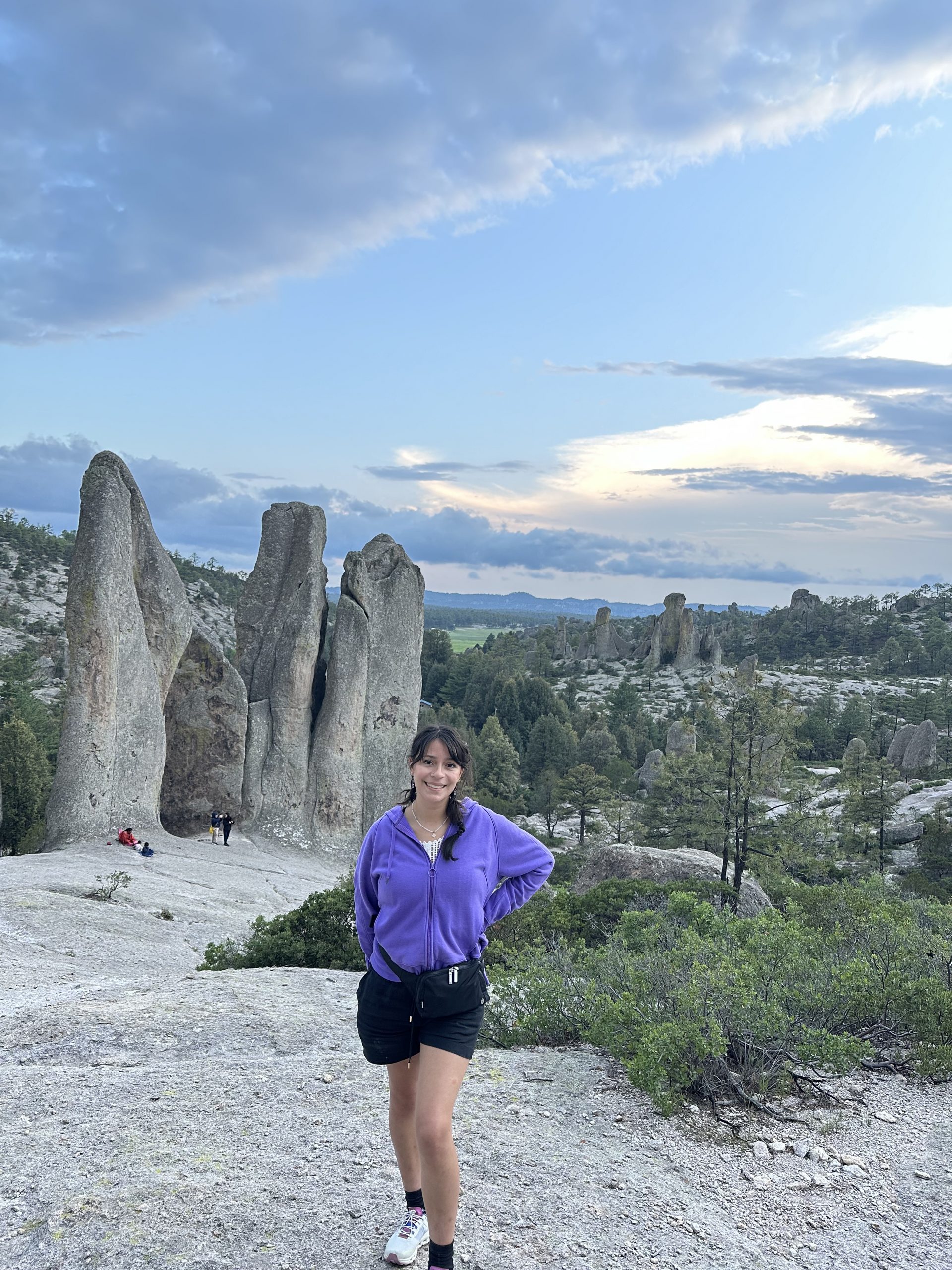 Angela with rocks